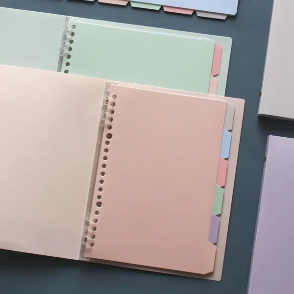 สมุดเซต พาสเทล6สี สัน8ห่วง A5, B5 - Image 3